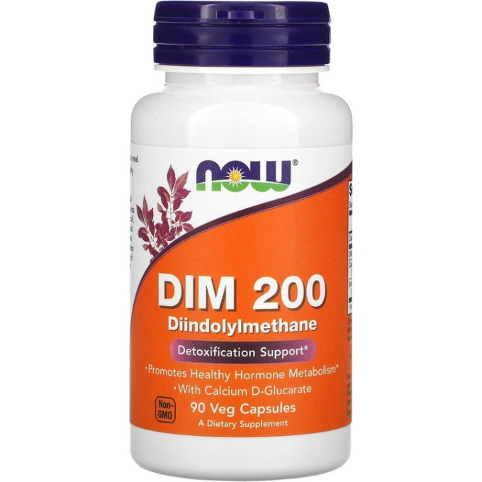 Индол 3 карбинол NOW FOODS DIM Кальций Глюкорат 200мг NS3049